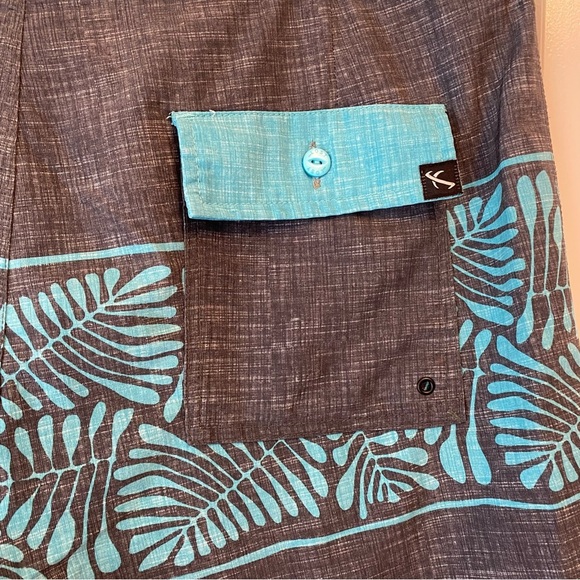 Lost Enterprises Teal Gray Black Boardshorts - Picture 6 of 8